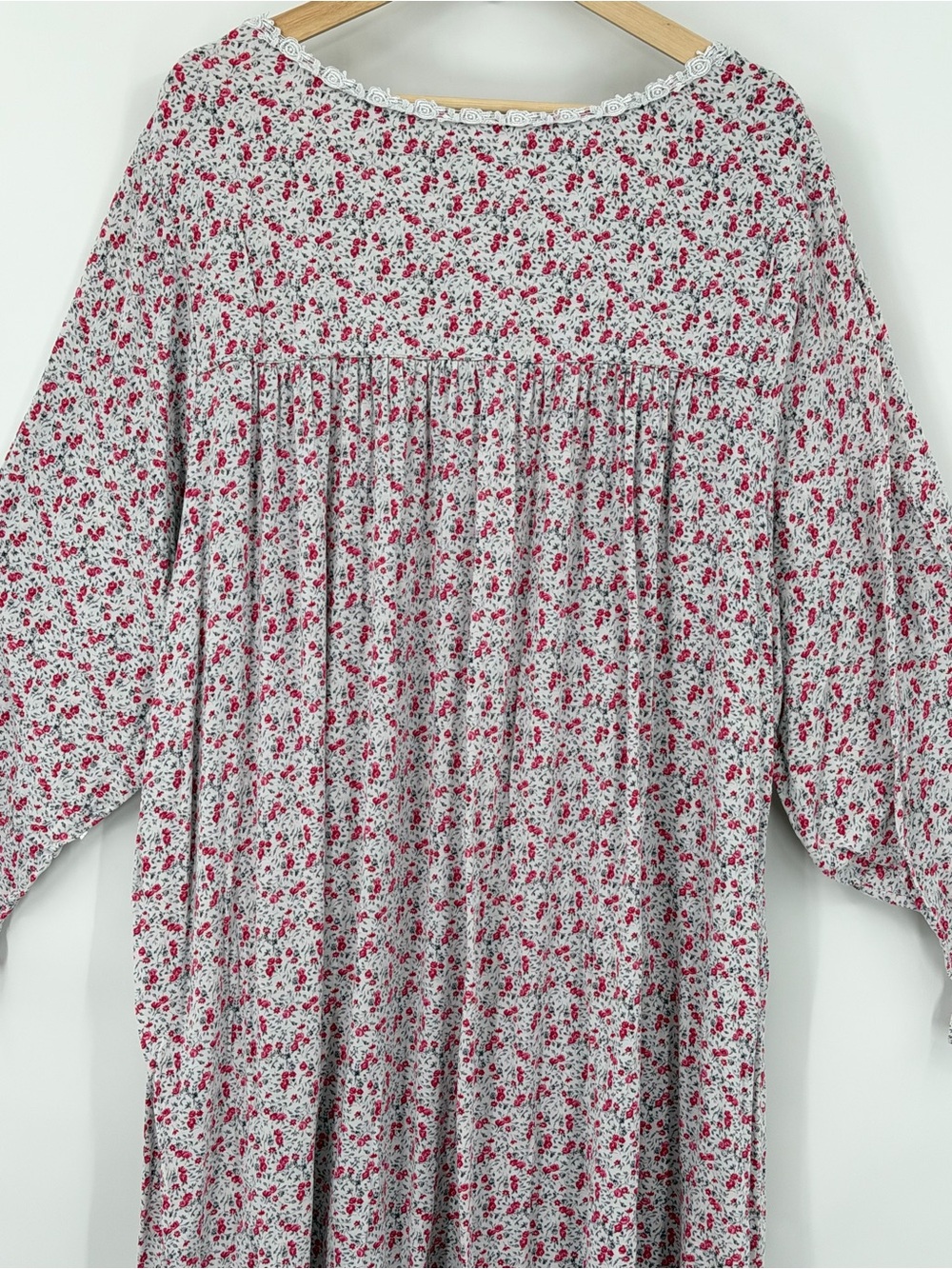 Eileen West Women’s Floral Nightgown cottagecore Pink Floral Sleep Dress plus 3X - Picture 4 of 8